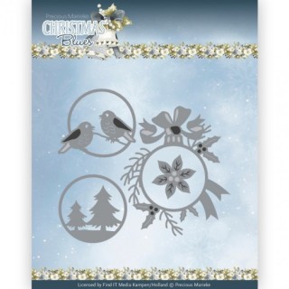(PM10259)Dies - Precious Marieke - Christmas Blues - Christmas Baubles
