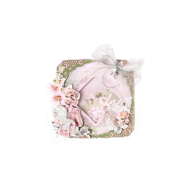 (JMA-RM-CD572)Studio Light SL Cutting Die Chair & frame Romantic Moments nr.572