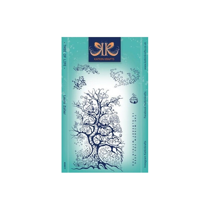 (KK0017)Katkin Krafts Tree Of Life A5 Clear Stamp Set