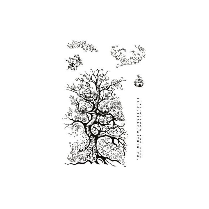 (KK0017)Katkin Krafts Tree Of Life A5 Clear Stamp Set