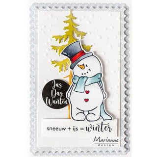 (CR1629)Craftables Winter rectangle
