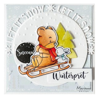 (CS1138)Clear stamp Bear & Rabbit