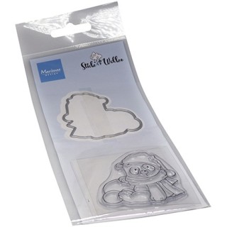 (CS1140)Clear stamp Snow Panda