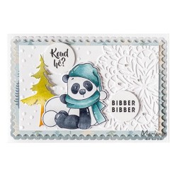 (CS1140)Clear stamp Snow Panda