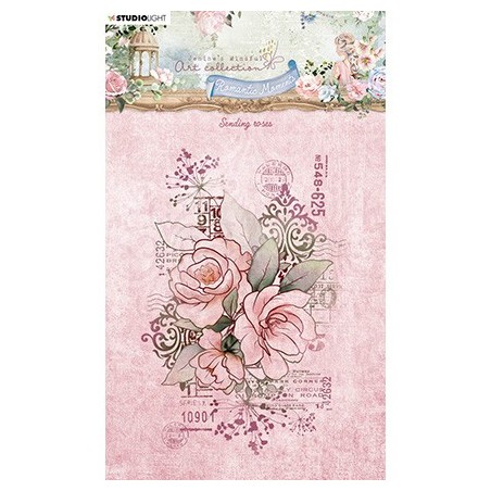 (JMA-RM-STAMP481)Studio light BL Clear stamp Sending roses Romantic Moments nr.481