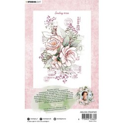 (JMA-RM-STAMP481)Studio light BL Clear stamp Sending roses Romantic Moments nr.481