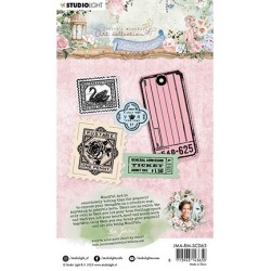 (JMA-RM-SCD63)Studio Light Stamp & Cutting Die Postage stamps Romantic Moments nr.63
