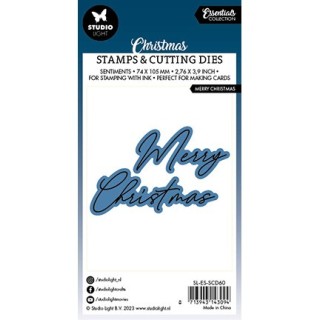 (SL-ES-SCD60)Studio Light Stamp & Cutting Die Merry Christmas Essentials nr.60