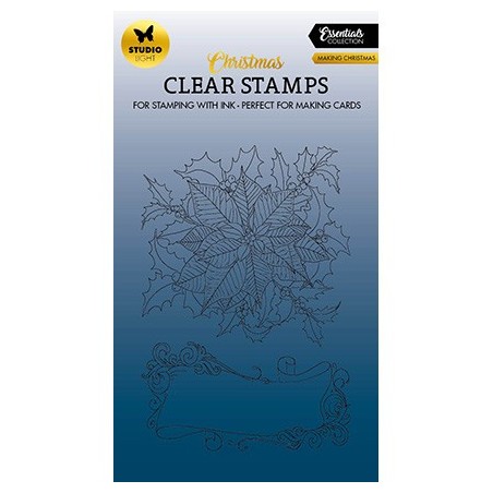 (SL-ES-STAMP475)Studio light SL Clear stamp Making Christmas Essentials nr.475