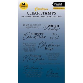 (SL-ES-STAMP476)Studio light SL Clear stamp English sentiments Essentials nr.476