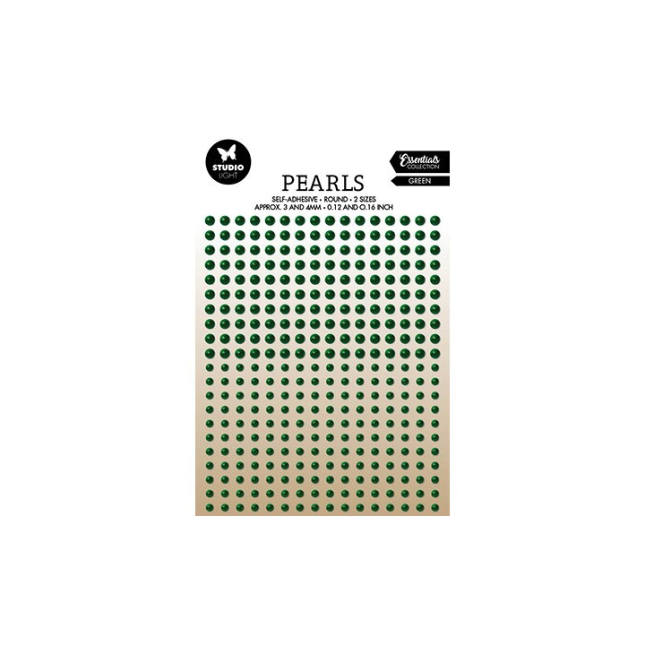 (SL-ES-PEARL23)Studio Light Pearls Green pearls Essentials nr.23