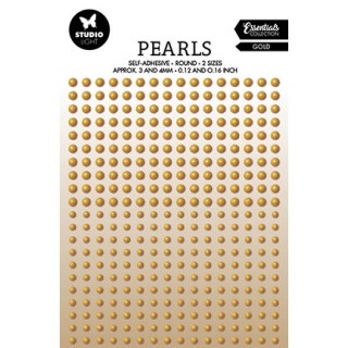 (SL-ES-PEARL25)Studio Light Gold pearls Essentials nr.25