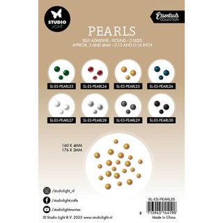 (SL-ES-PEARL25)Studio Light Gold pearls Essentials nr.25