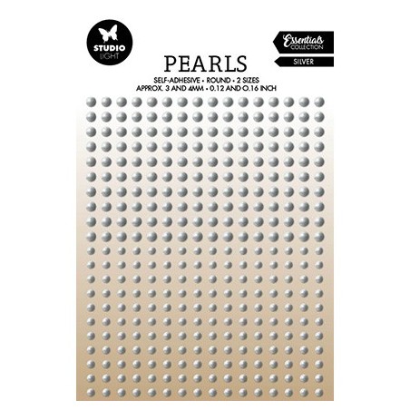 (SL-ES-PEARL28)Studio Light Silver pearls Essentials nr.28