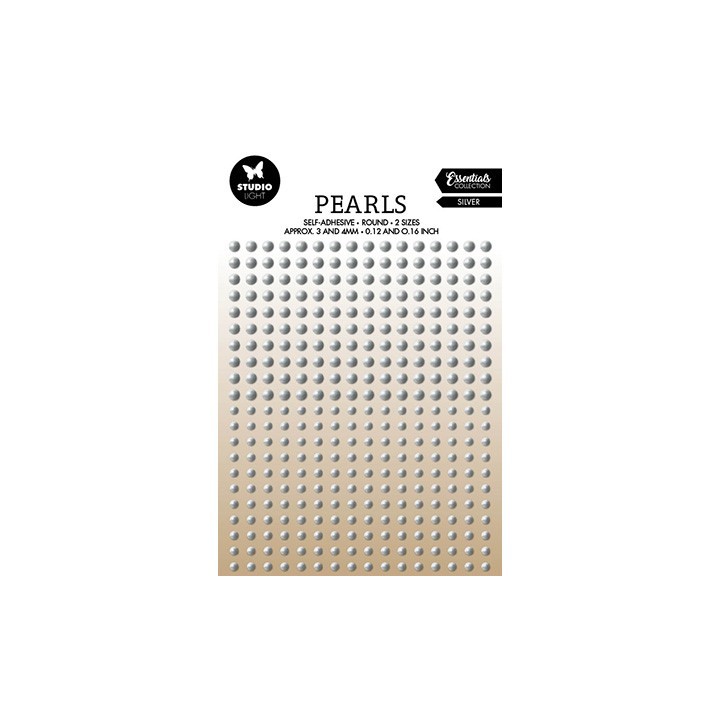 (SL-ES-PEARL28)Studio Light Silver pearls Essentials nr.28