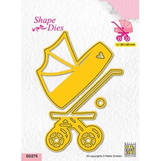 (SD276)Nellie's shape dies Baby car