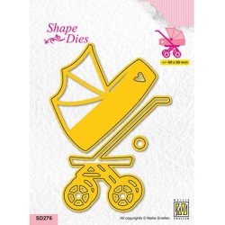 (SD276)Nellie's shape dies Baby car