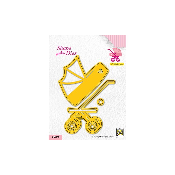 (SD276)Nellie's shape dies Baby car