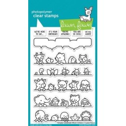 (LF3164)Lawn Fawn Simply Celebrate More Critters Clear Stamps