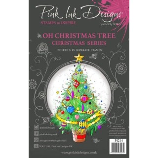 (PI214)Pink Ink Designs Oh Christmas Tree A5 Clear Stamps