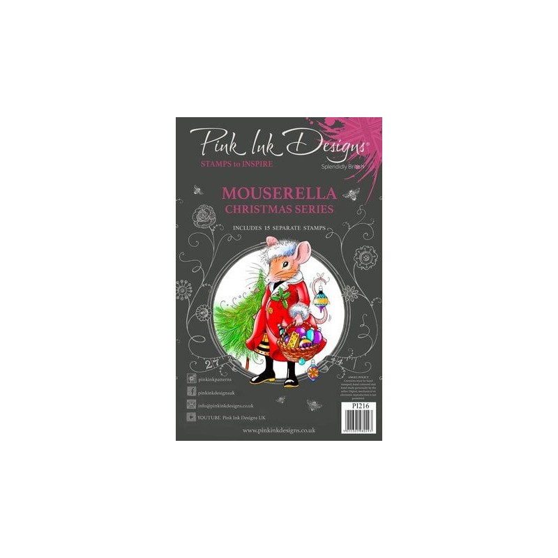 (PI216)Pink Ink Designs Mouserella A5 Clear Stamps