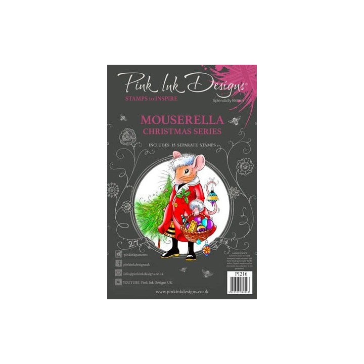 (PI216)Pink Ink Designs Mouserella A5 Clear Stamps