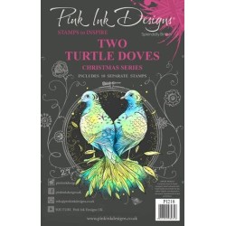 (PI218)Pink Ink Designs Two Turtle Doves A5 Clear Stamps