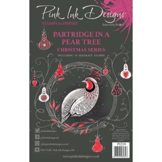 (PI219)Pink Ink Designs Partridge In A Pear Tree A5 Clear Stamps