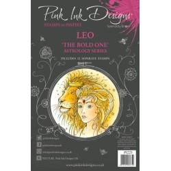 (PI225)Pink Ink Designs Leo "The Bold One" A5 Clear Stamps
