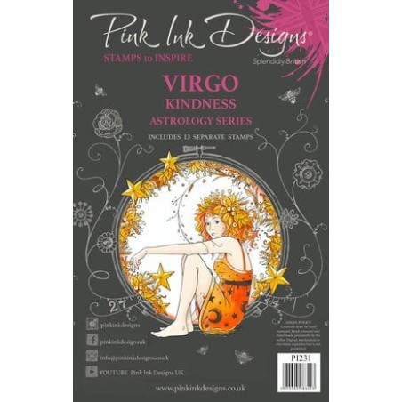 (PI231)Pink Ink Designs Virgo "Kindness" A5 Clear Stamps