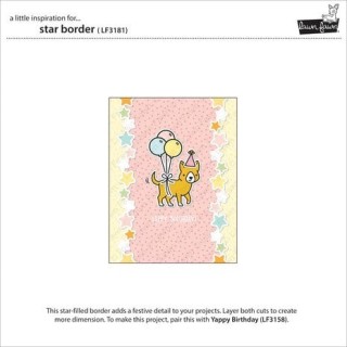 (LF3181)Lawn cuts Star Border Lawn Cuts Dies