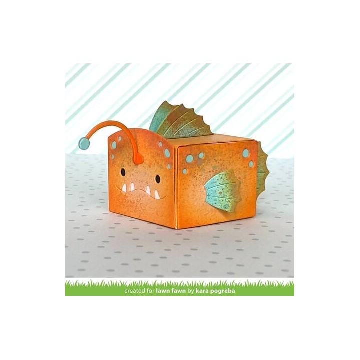(LF3184)Lawn cuts Tiny Gift Box Anglerfish Add-On Lawn Cuts Dies