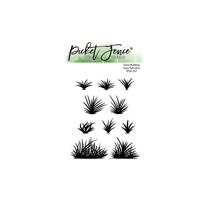 (PFSD-337)Picket Fence Studios Scene Building: Grass Tufts 4 x 6 Inch Dies
