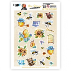 (SB10753)Push Out - Yvonne Creations - Bee Honey - Small Elements A