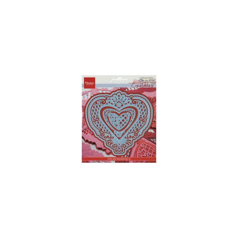 (LR0299)Creatables stencil Anja's filigraan heart