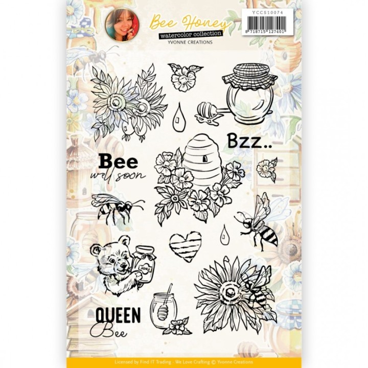 (YCCS10074)Clear Stamps - Yvonne Creations - Bee Honey