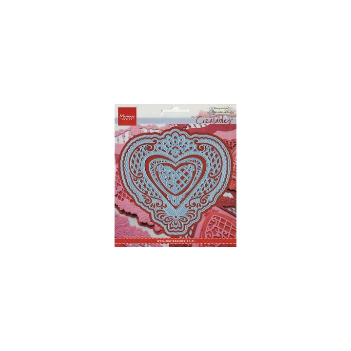 (LR0299)Creatables stencil Anja's filigraan heart