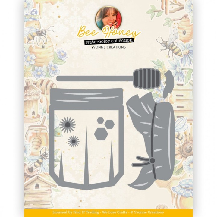 (YCD10319)Dies - Yvonne Creations - Bee Honey - Honey