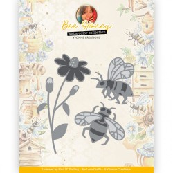 (YCD10320)Dies - Yvonne Creations - Bee Honey - Bees