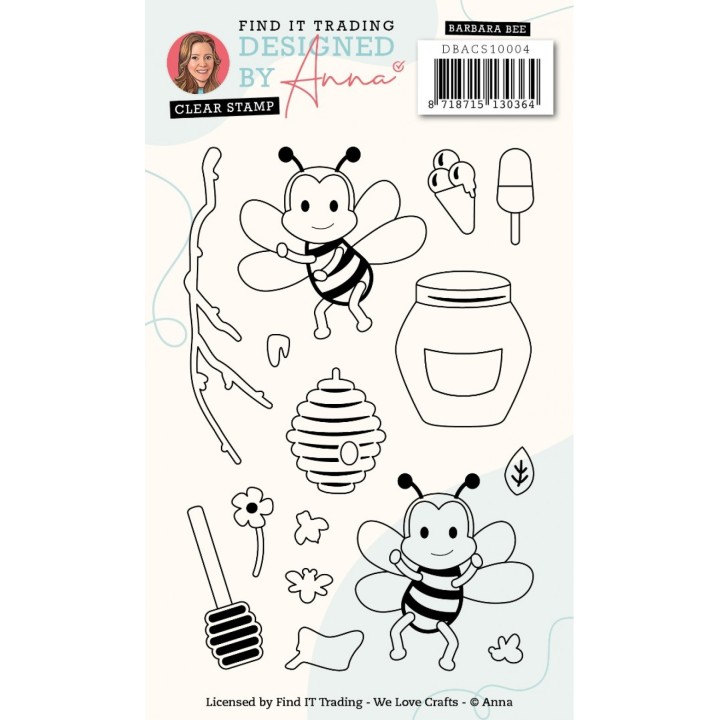 (DBACS10004)Designed By Anna - Mix And Match Clear Stamps - Barbara Bee