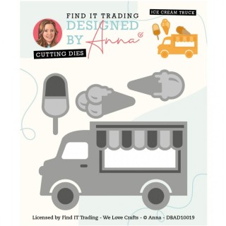 (DBAD10019)Designed By Anna - Mix And Match Cutting Dies - Ice Cream Truck