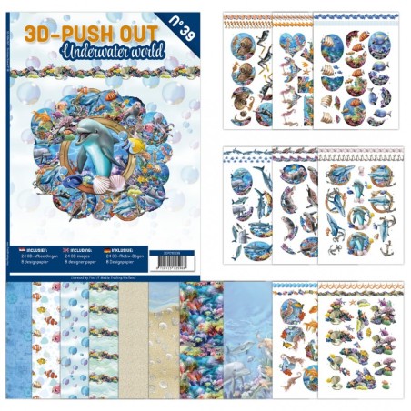 (3DPO10039)3D Push Out Book 39 - Underwater World