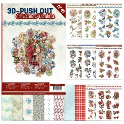 (3DPO10041)3D Push Out Book 41 - Christmas Baubles