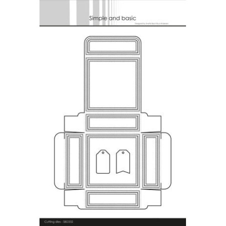 (SBD332)Simple and Basic Giftbox Cutting Dies