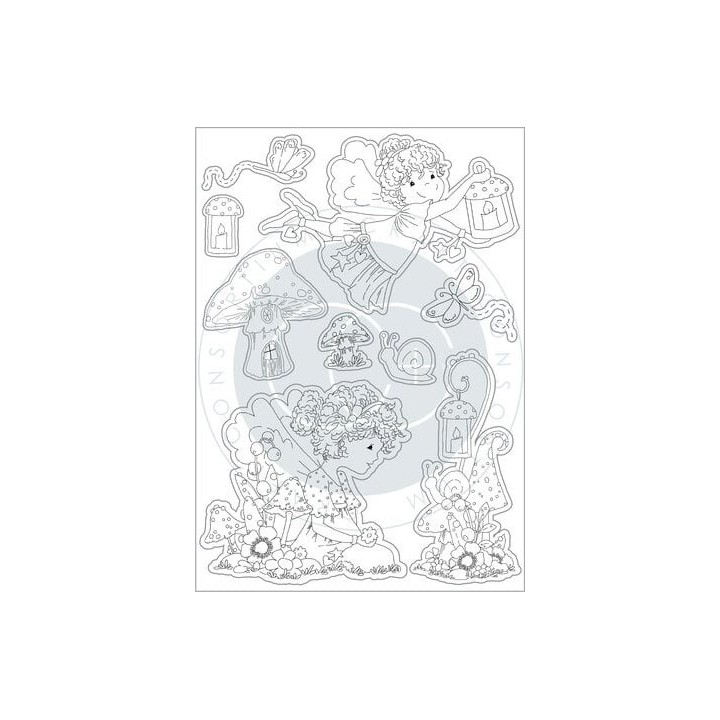 (CCSTMP089)Craft Consortium Fairy Wishes Clear Stamps Friends