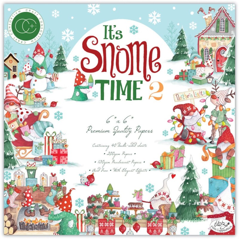 (CCPPAD043B)Craft Consortium It's Snome Time 2 6x6 Inch Paper Pad (CCPPAD043B)Craft Consortium It's Snome Time 2 6x6 Inch Paper Pad