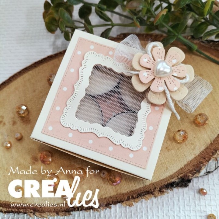(CLNestXXL155)Crealies Crea-Nest-Lies XXL Fantasy square A little stripes