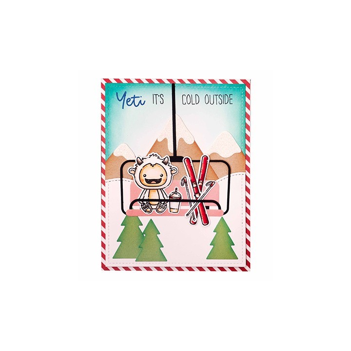 (SL-SS-CD682)Studio Light SL Cutting Die Essentials Ski lift Sweet Stories nr.682