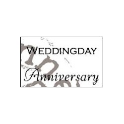 (CS0886)Clear stamp weddingday-anniversary UK