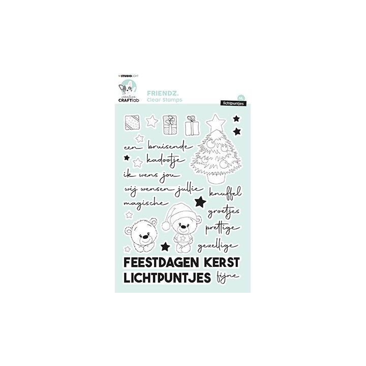 (CCL-FR-STAMP510)Studio light Clear stamp Lichtpuntjes Friendz nr.510